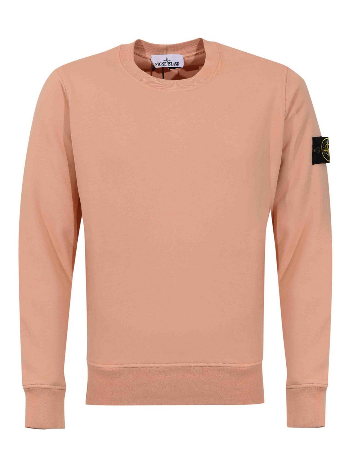 Sweatshirt In Cotton Plaster Pink