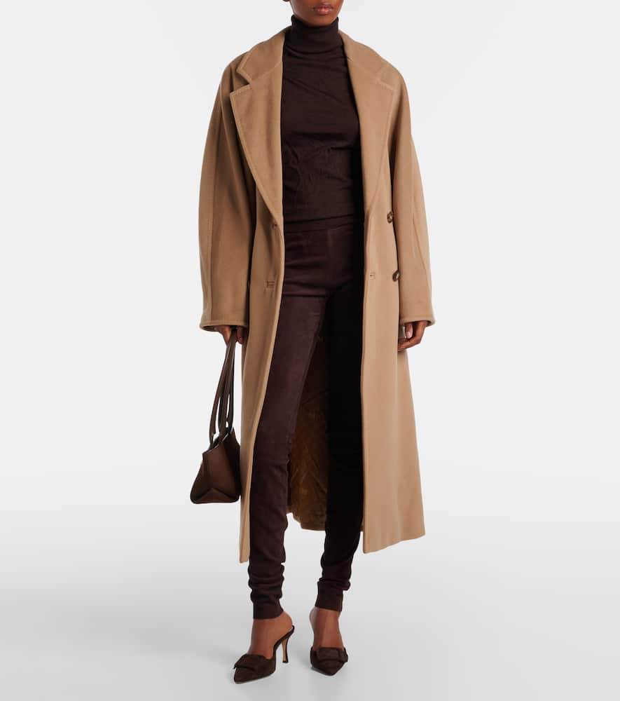 Carolyn mid-rise suede leggings
