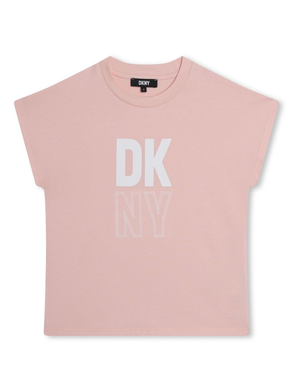 Logo-print organic cotton T-shirt - Pink