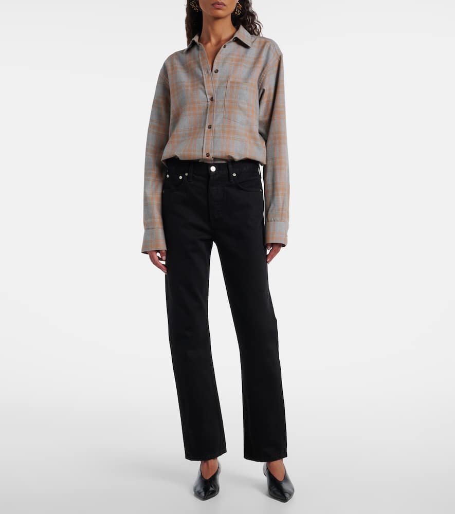 Blaine high-rise straight jeans