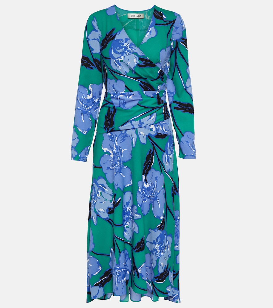 Feronia floral crêpe midi dress