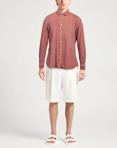 Man Shirt Brick Size 17 Cotton