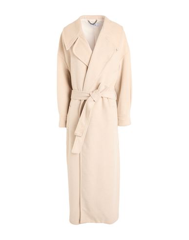 Woman Coat Beige Size 6 Polyester, Viscose