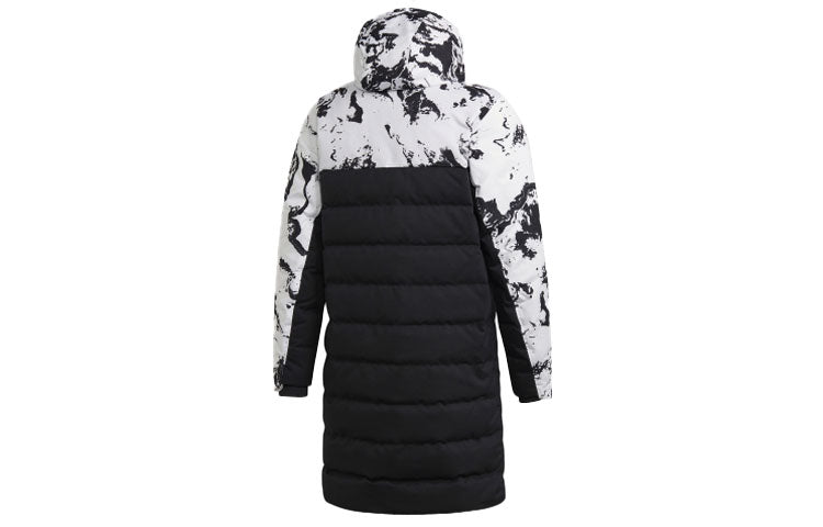 Juve Ssp Dwcoat Juventus Colorblock Soccer/Football mid-length Sports hooded down Jacket Black