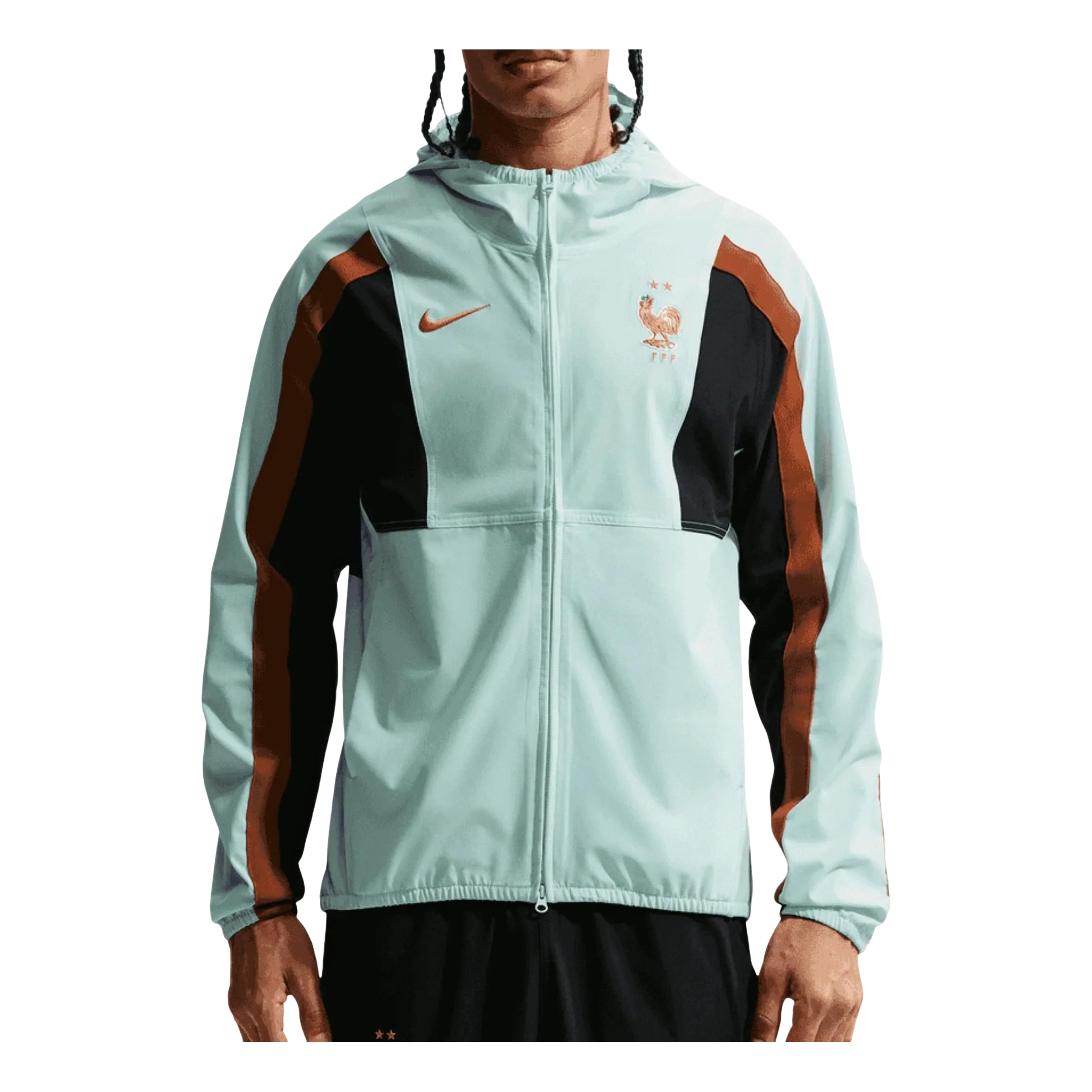 FFF Energy Dri-FIT Woven Jacket 'Igloo Black Dark Russet'