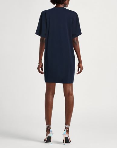 Woman Mini dress Midnight blue Size 10 Cotton