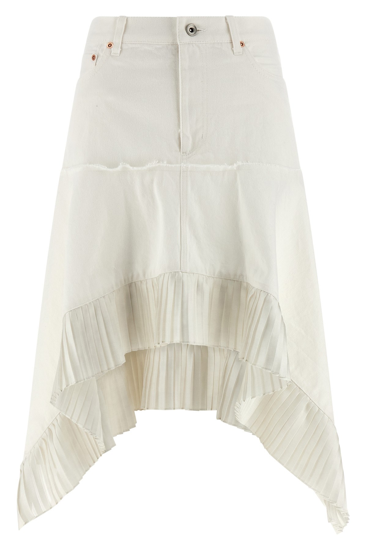 Satin Denim Skirt