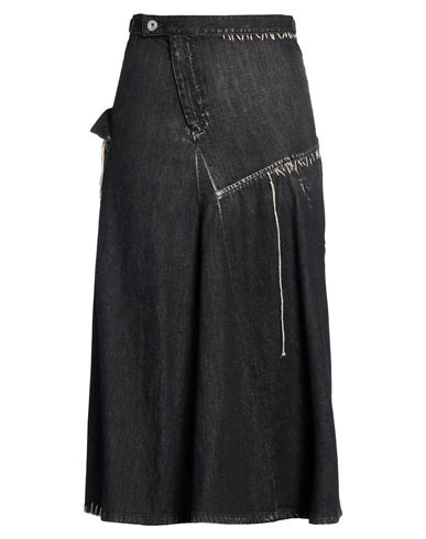 Woman Denim skirt Black Size 1 Cotton