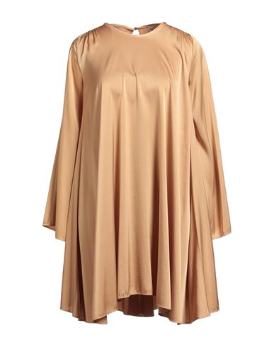 Forte_forte Woman Mini dress Beige Size 1 Silk, Elastane