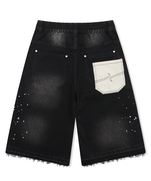 XP335 Repair Painting Bermuda Denim Pants