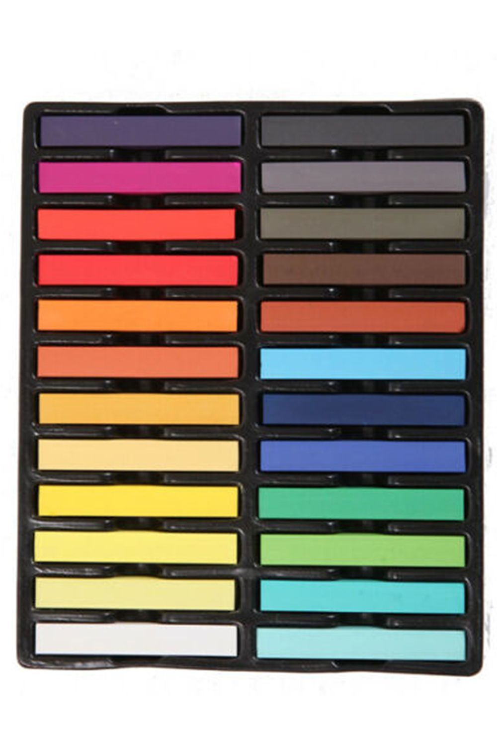 Neel Blue Temporary Hair Chalk Colour Pastel Dye, 24pcs in Colourbeauty