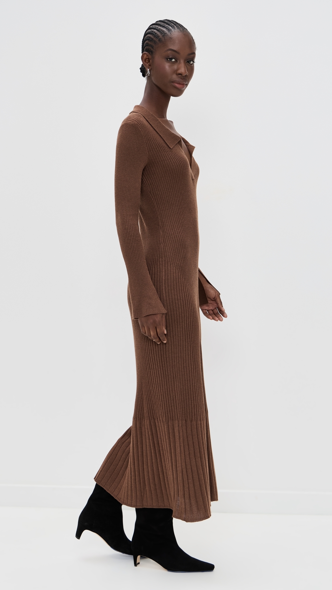 O. p.t Nicole Dress Chocolate Brown