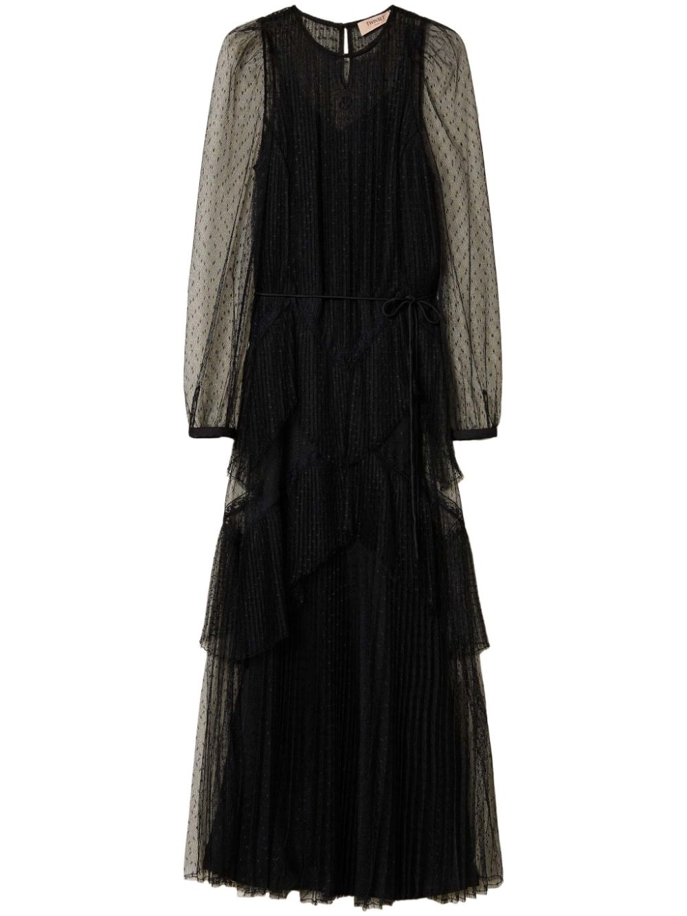 Tulle maxi dress - Black