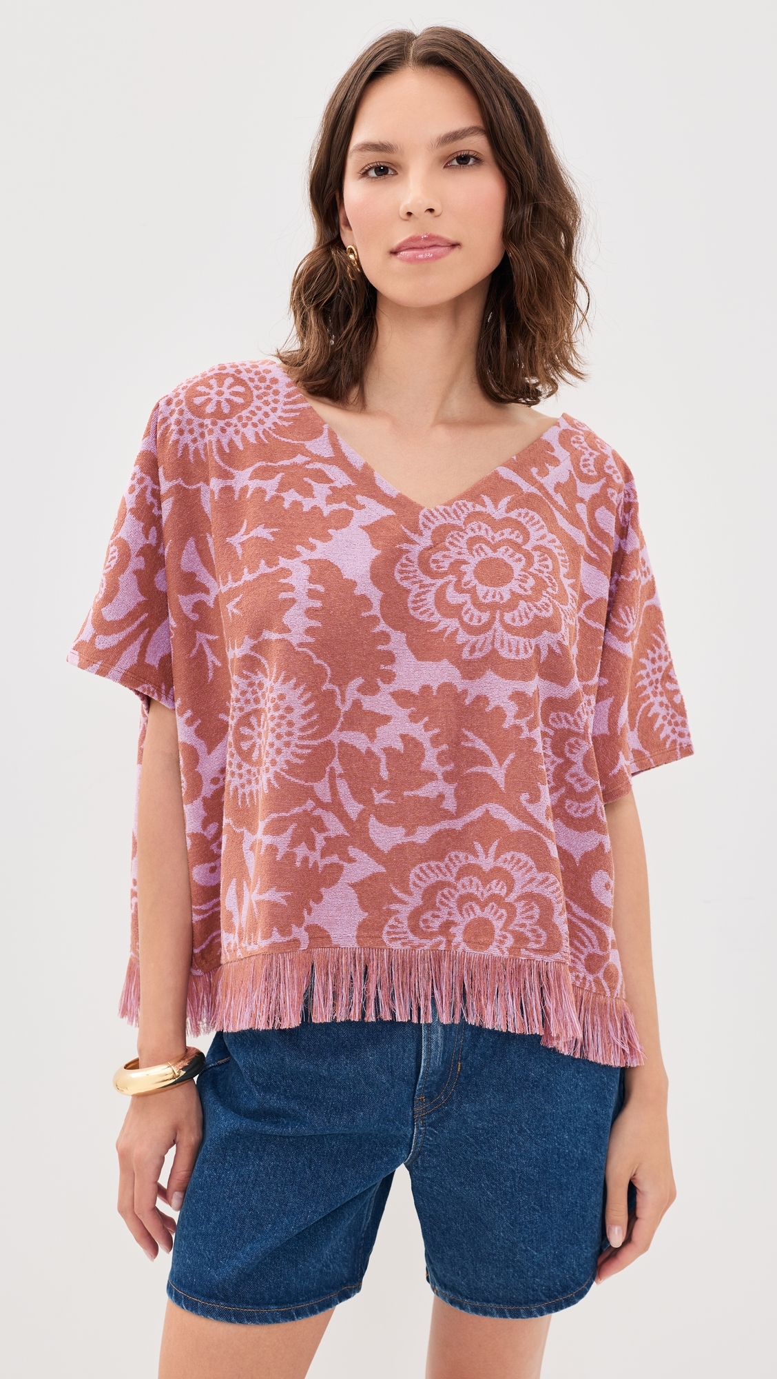 Jorlando Towel Jersey V Top Combo2 Violette