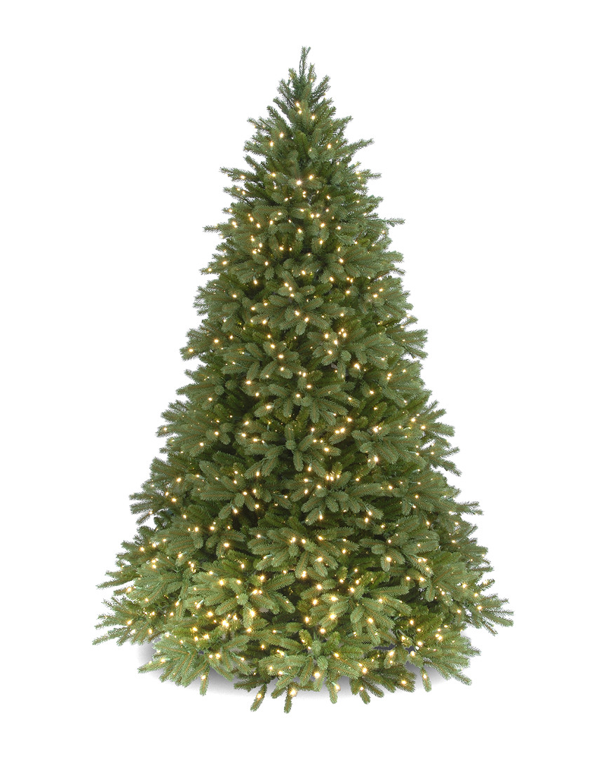 7.5ft Feel-Real Jersey Fraser Fir Hinged Tree with Lights