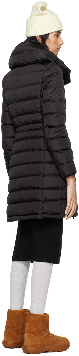 Moncler Black Flammette Down Coat