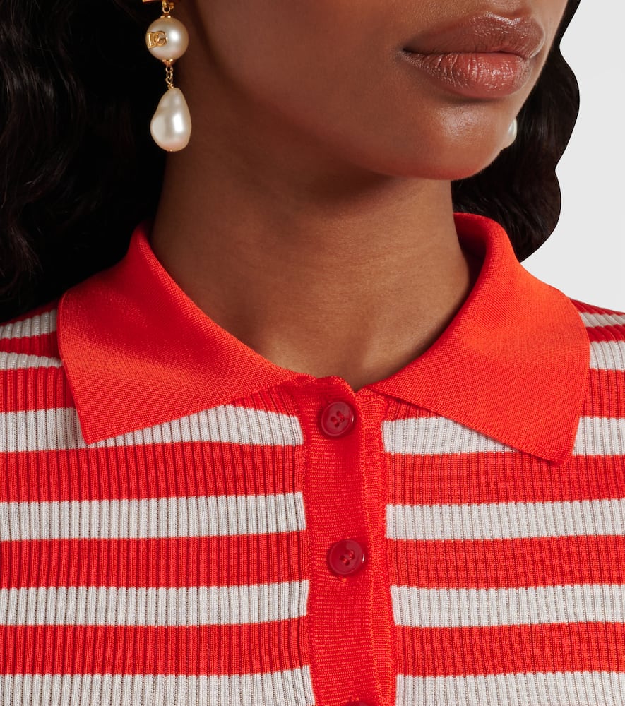 Striped polo shirt