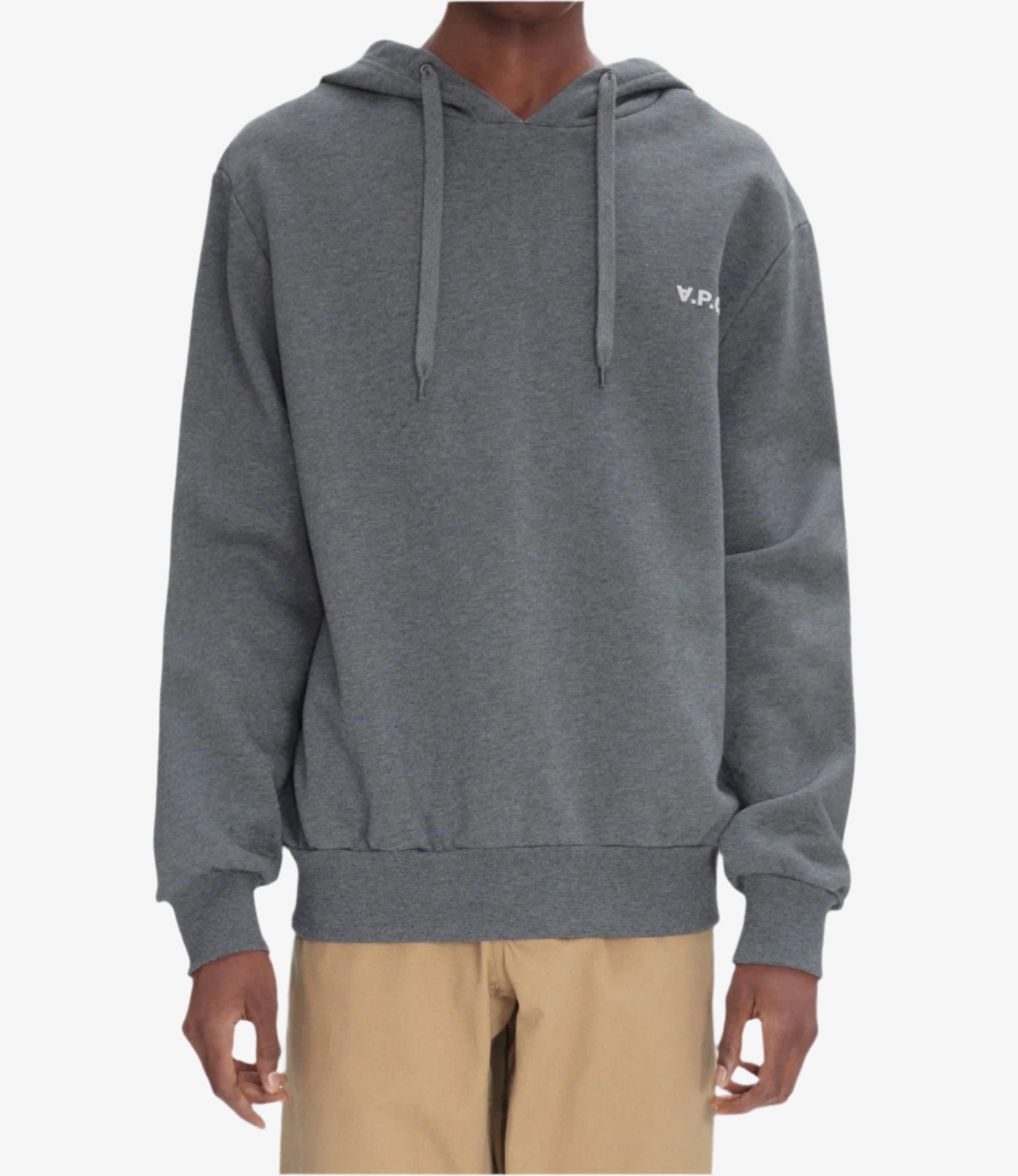A. P.C. Hooded Sweatshirt With Flocked