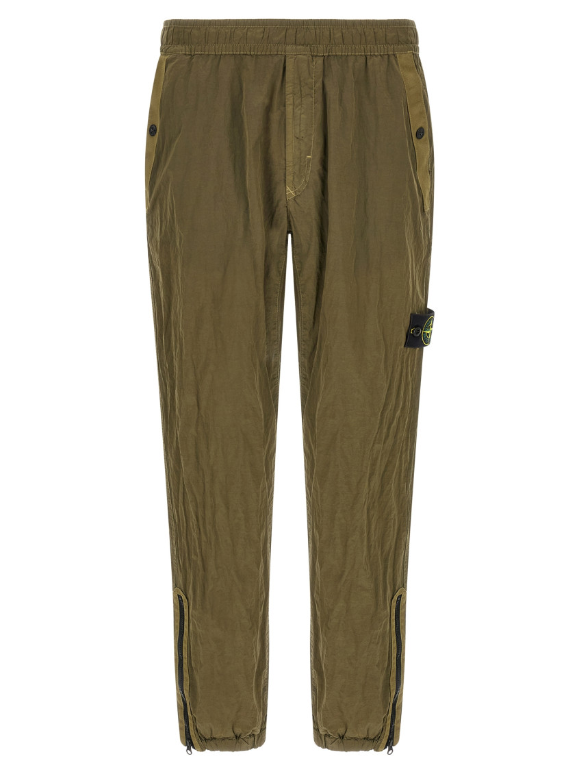 Green Regular Logo Joggers