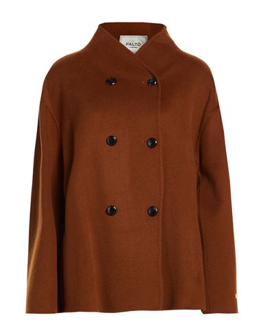 Paltò Woman Coat Tan Size 6 Wool, Nylon