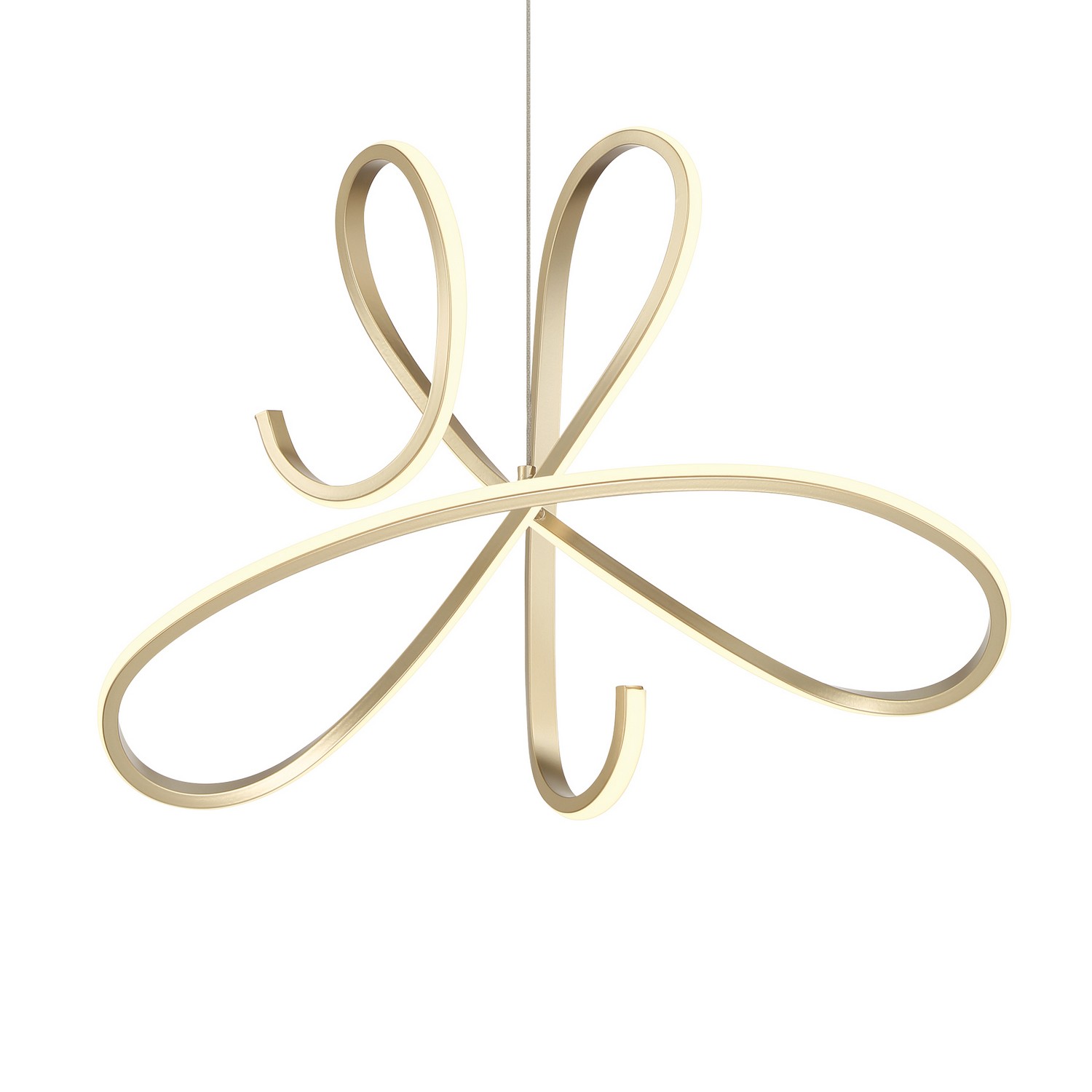 Soft Gold LED Pendant from the Astor Collection