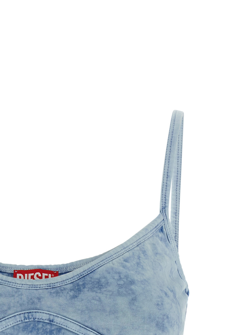 Ony Light Blue Stretch Cotton Tank Top