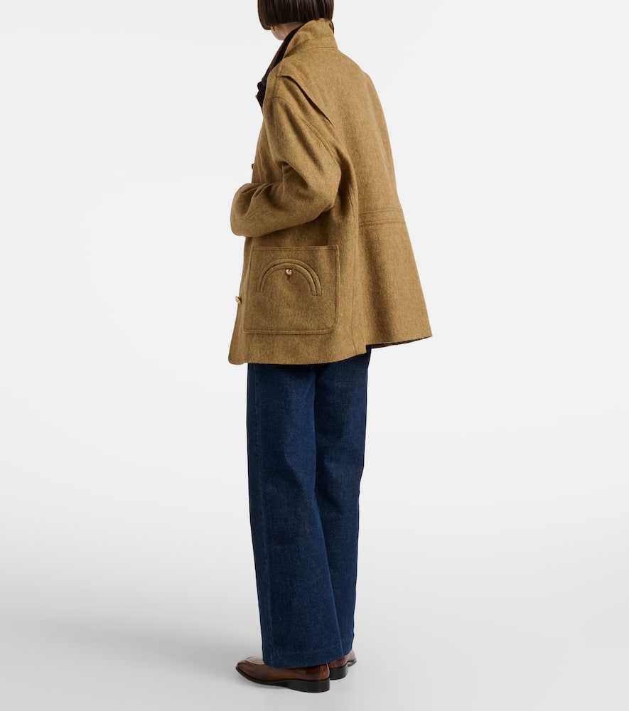 Refined high-rise wide-leg jeans