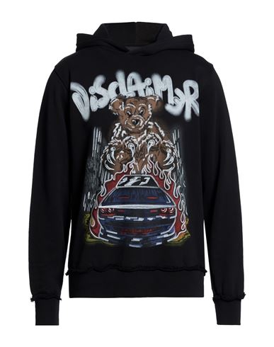 Man Sweatshirt Black Size M Cotton