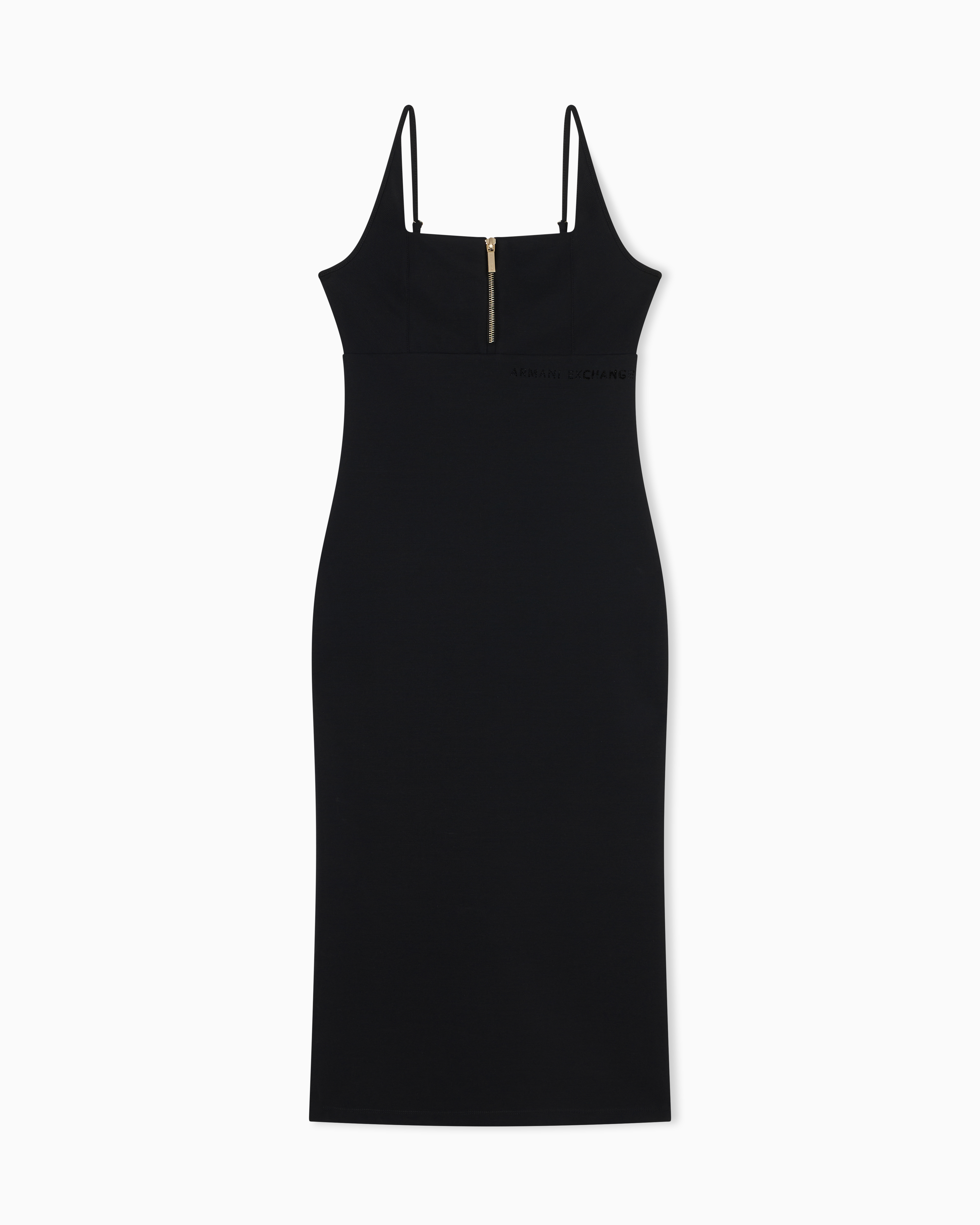 Ottoman midi dress with zip