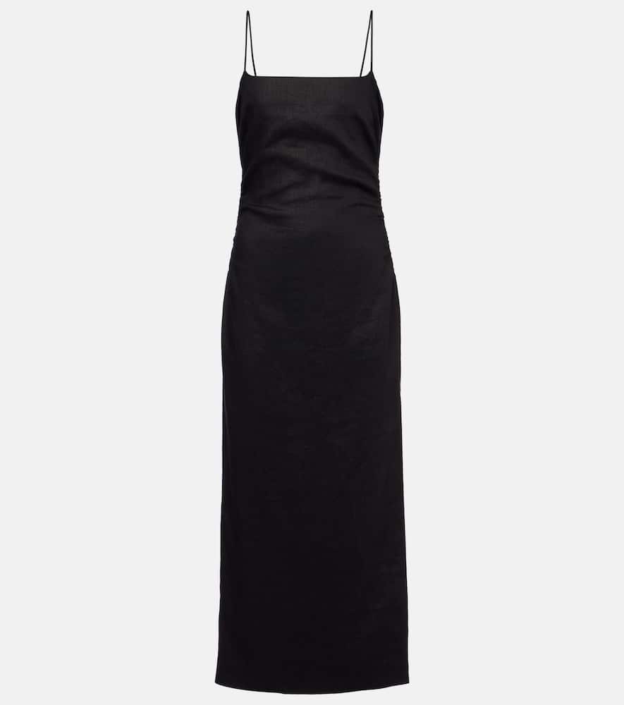 Linen midi dress