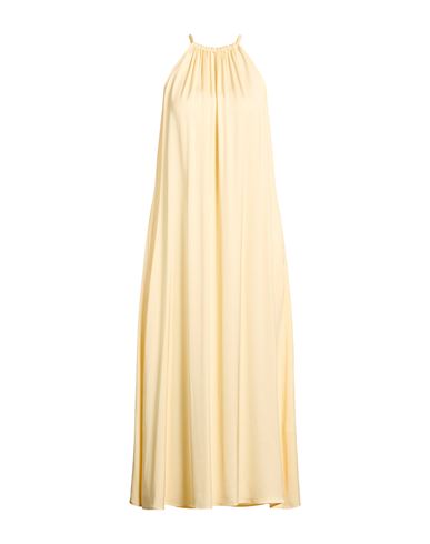 Woman Maxi dress Pastel yellow Size 6 Viscose