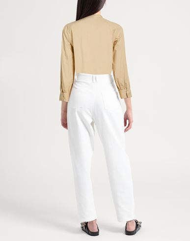 Woman Top Beige Size 2 Cotton