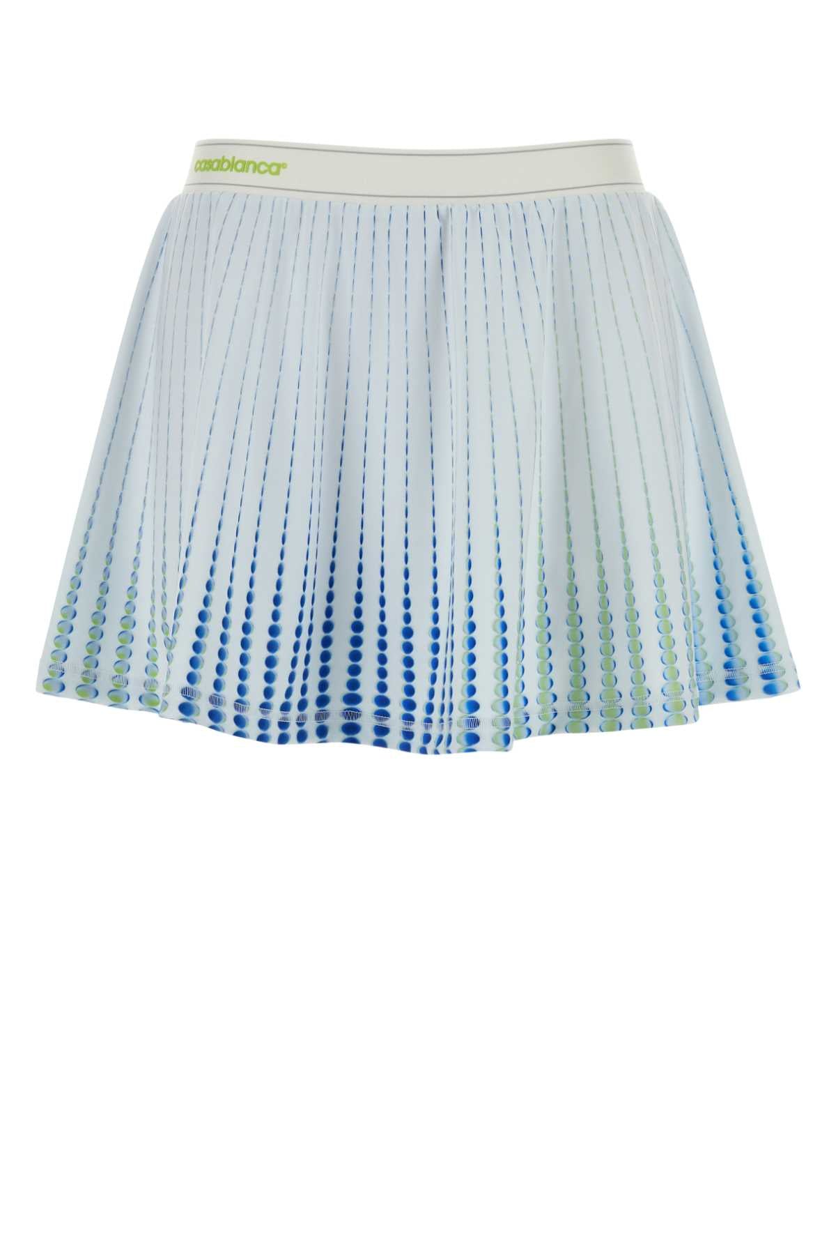 Printed Skirt — Blue