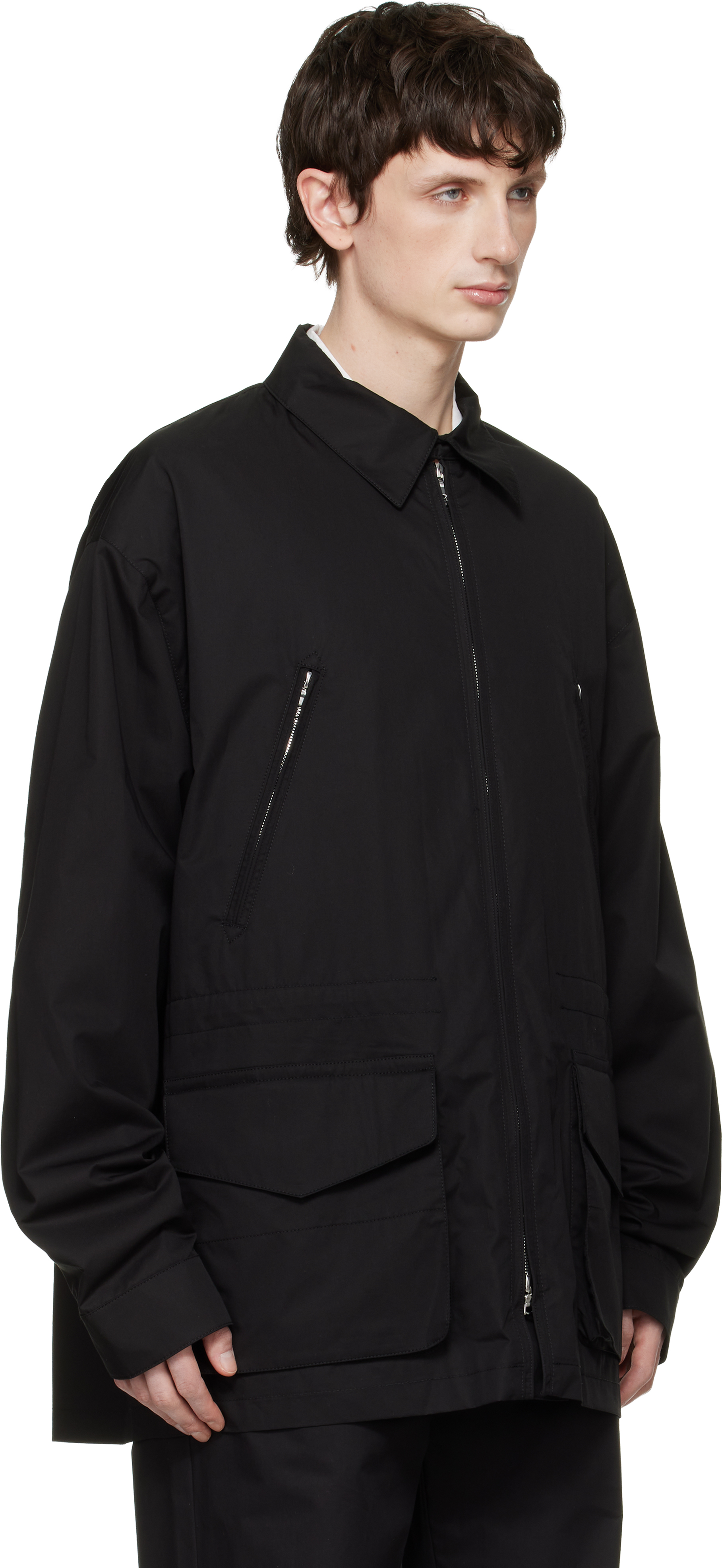 Black Cotton Field Jacket