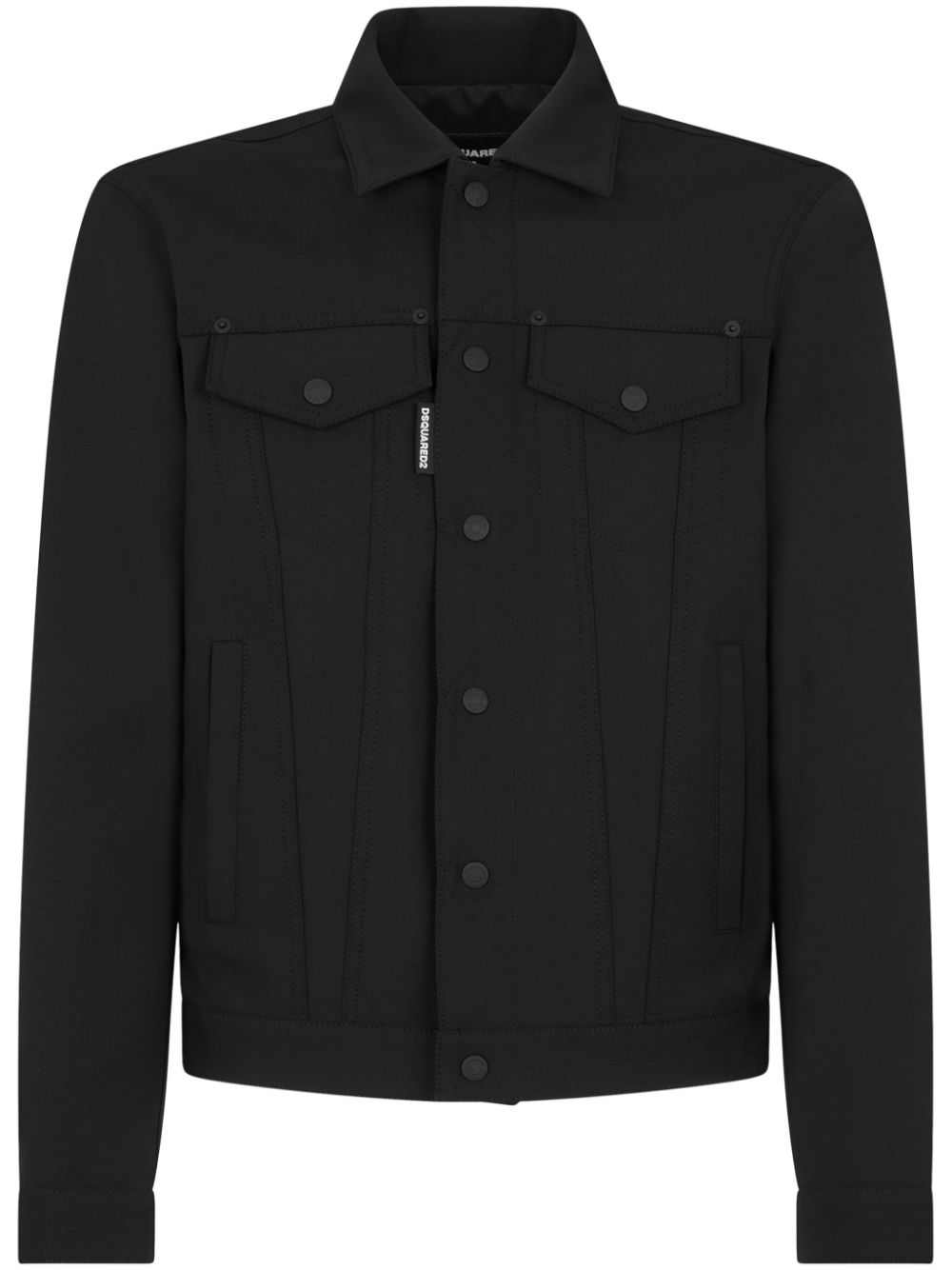 Button-up shirt jacket - Black