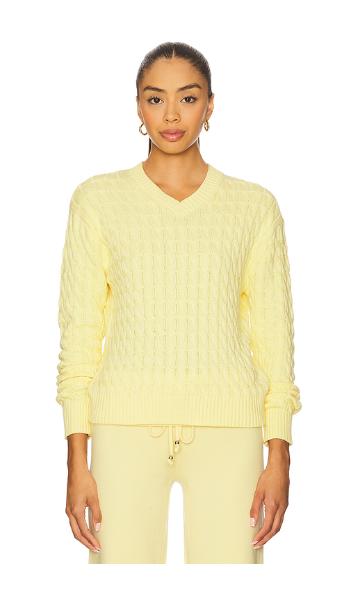 Frankies Bikinis Prince Cable Knit Sweater in Heartstrings. XXS also in L, M