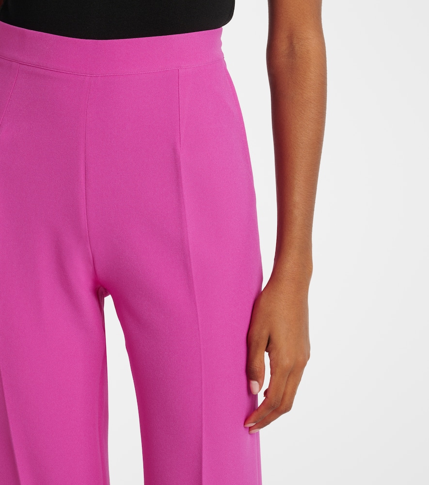 High-waisted flared pants