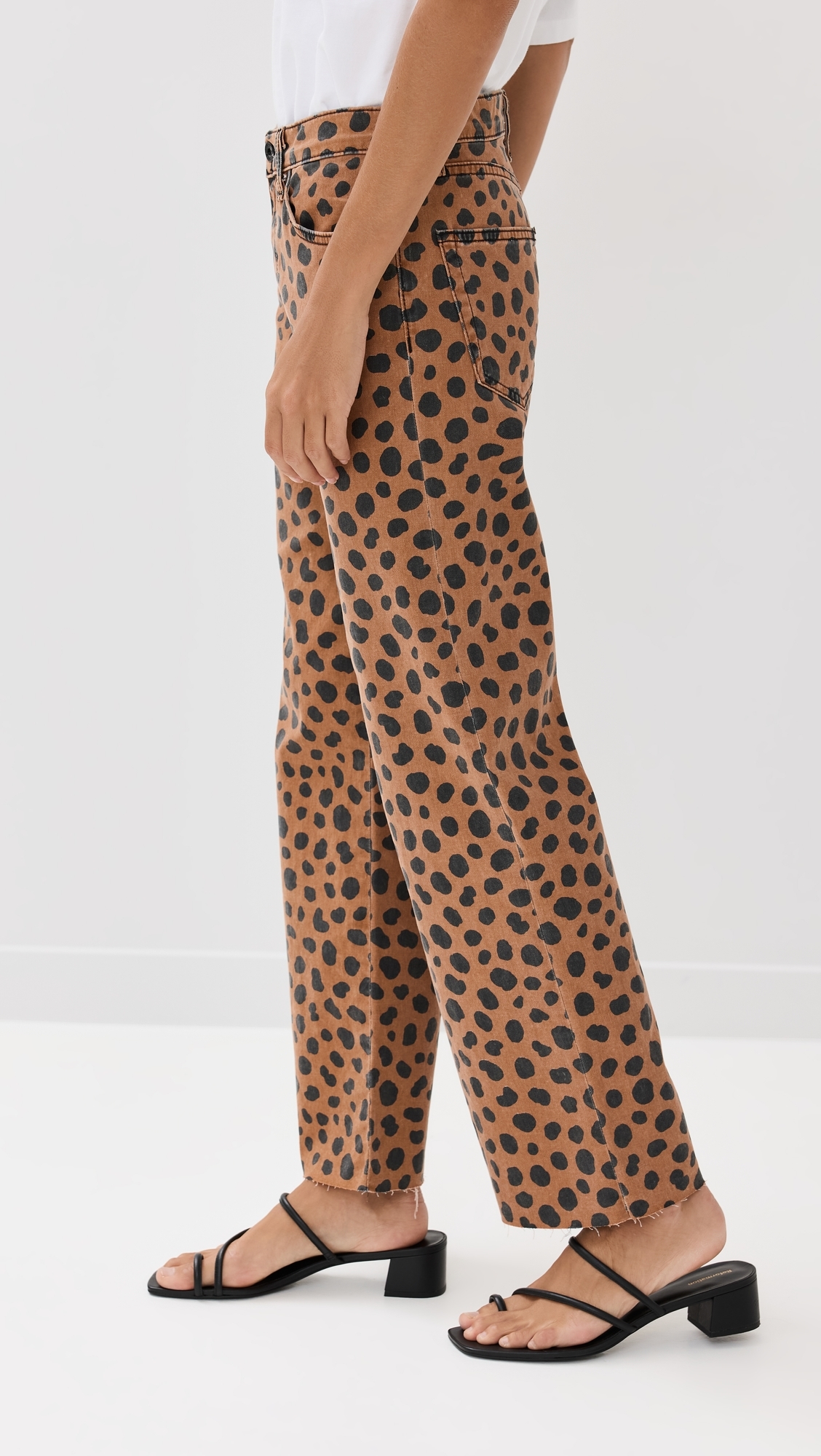Crop Wide Leg Pants Cheetah