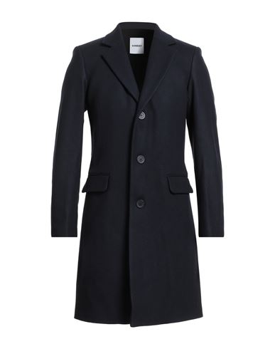 Man Coat Midnight blue Size S Wool, Polyamide, Cashmere