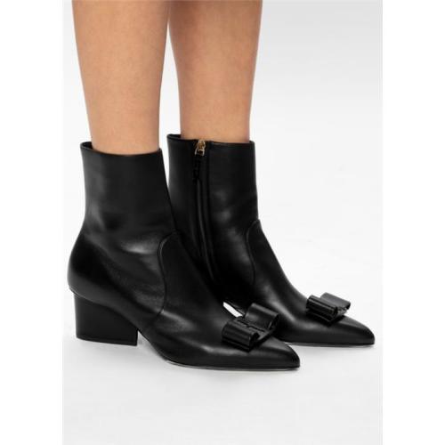 Viva bow-detail boots - Black