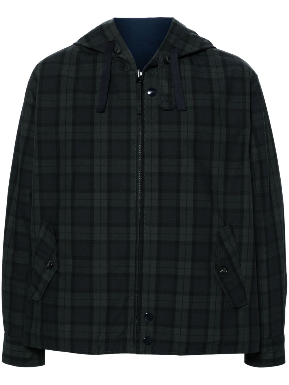 Reversible hooded jacket - Black