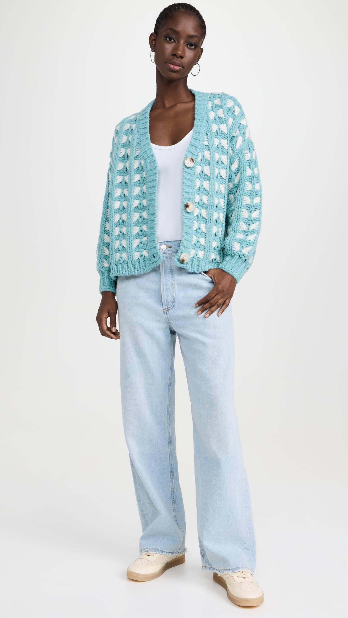Hannah Cardigan Turquoise M