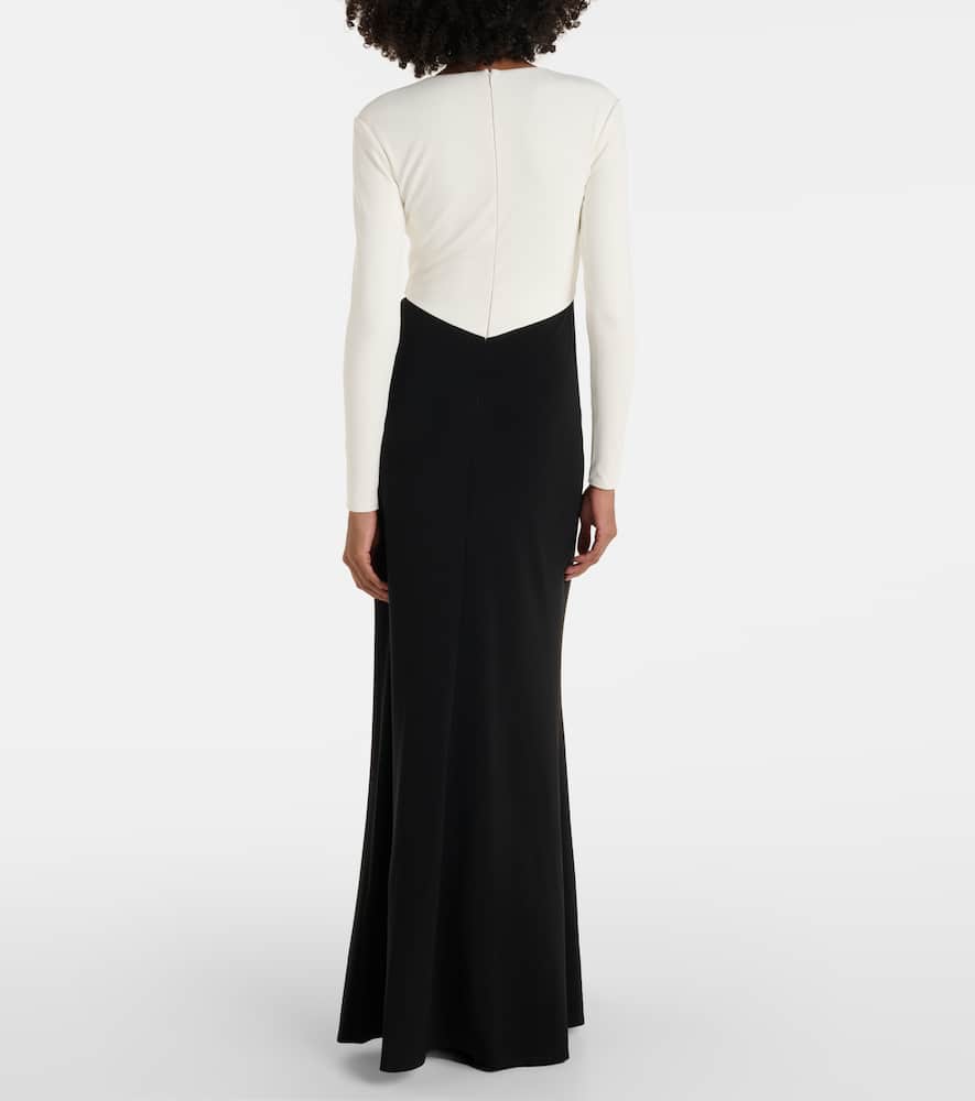 Draped jersey gown