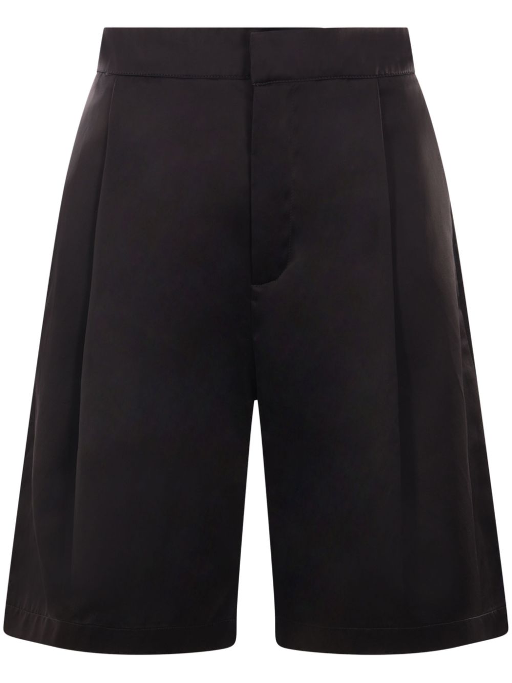 Twill-weave tailored shorts - Black