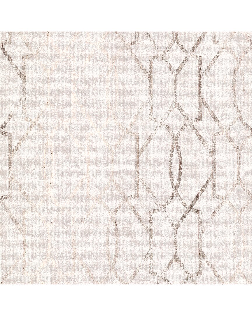 Brewster A-Street Prints Ziva Rose Gold Trellis Wallpaper