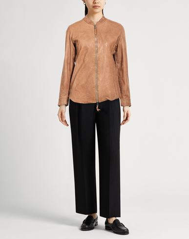 Woman Jacket Camel Size S Sheepskin