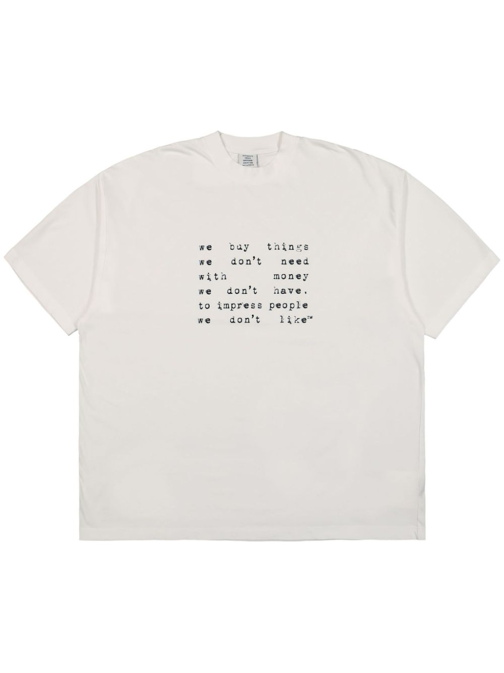 We Buy Things T-shirt - White