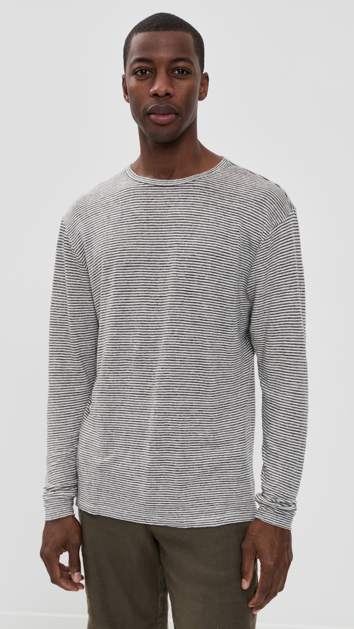 Linen Long Sleeve Sun Tee Lines