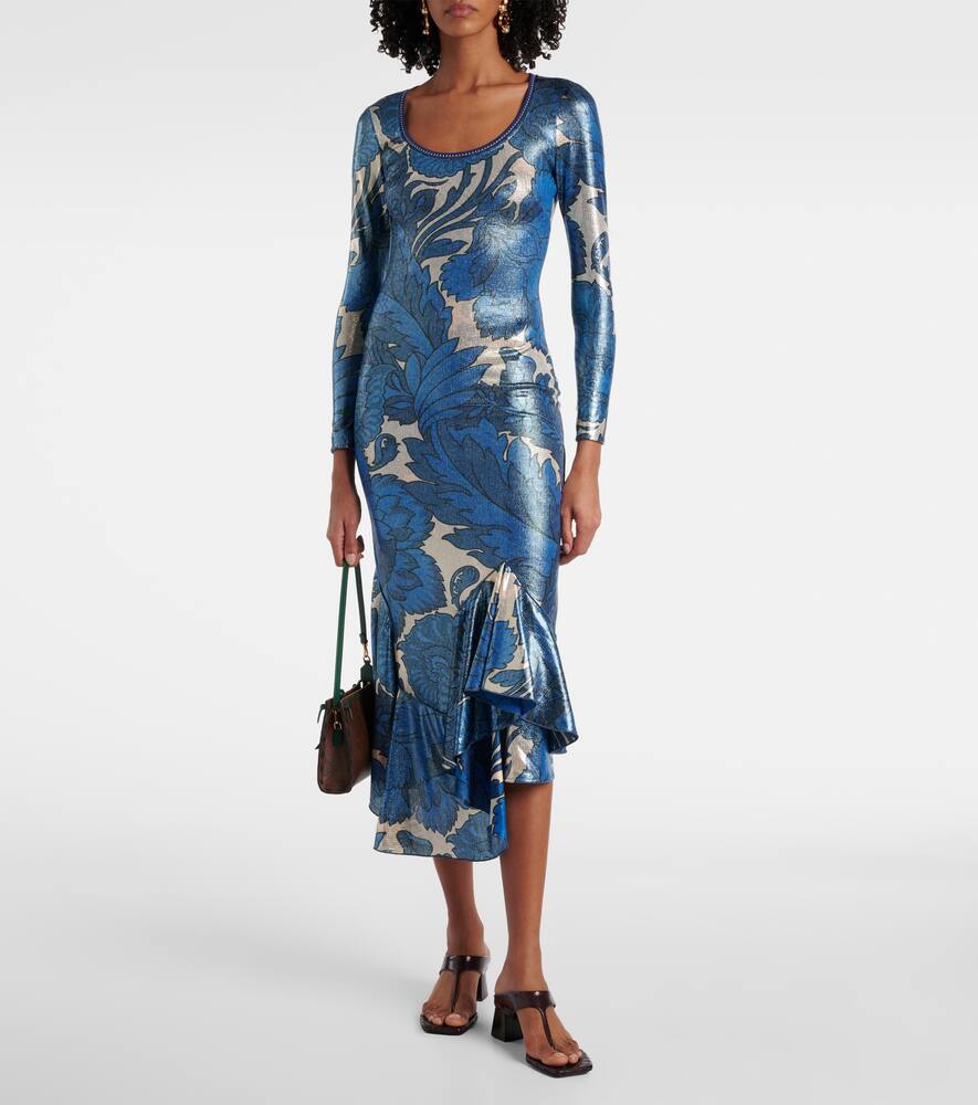 Printed midi dress