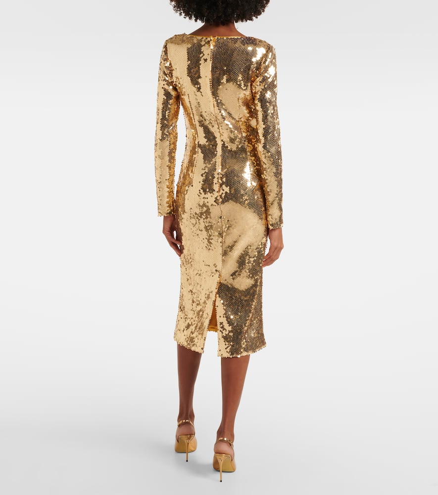 Sequined midi dress